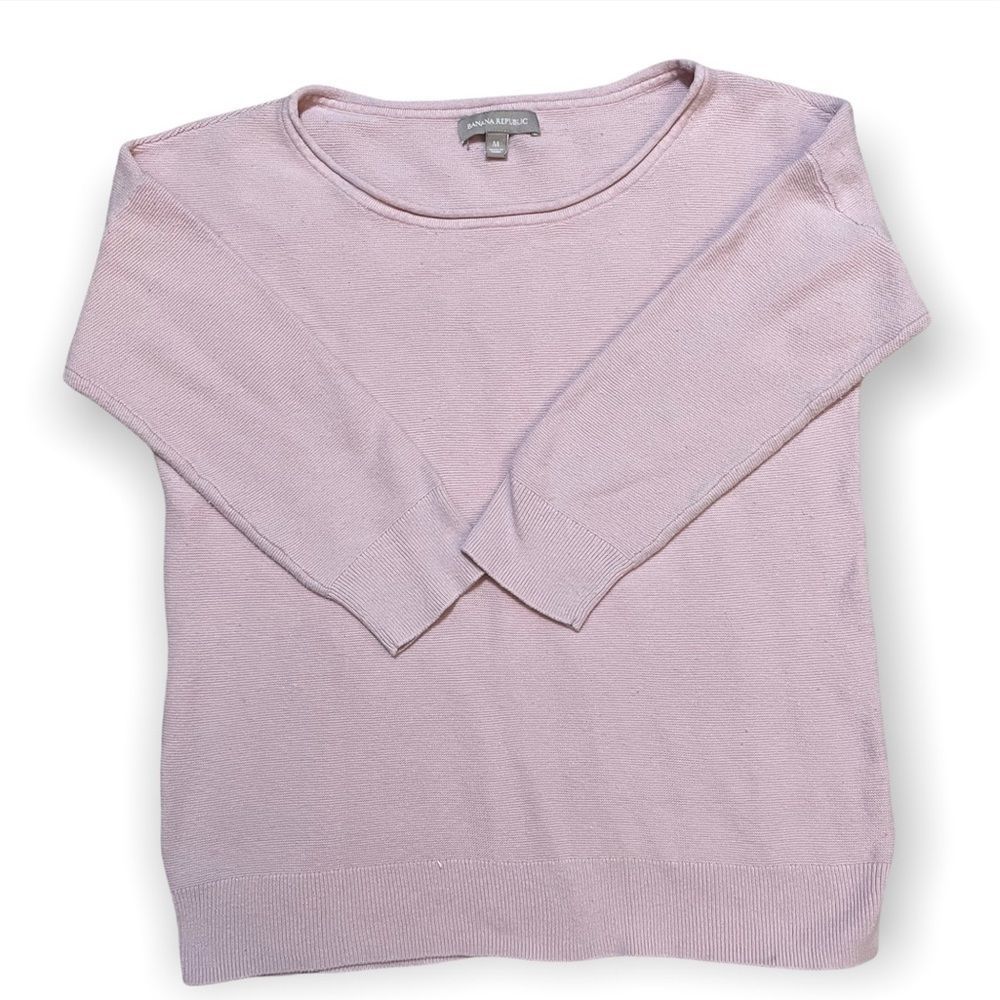 Banana Republic Pastel Pink Scoop Neck Sweater - Size M
